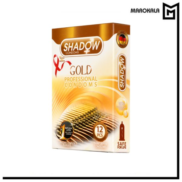 کاندوم شادو مدل Gold بسته 12 عددی عمده