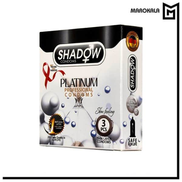 کاندوم شادو مدل PLATINUM بسته 3 عددی (عمده)