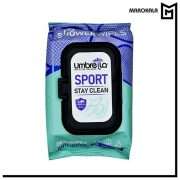 دستمال مرطوب خوشبو کننده بدن آمبرلا مدل Sport بسته 50 عددی (عمده)