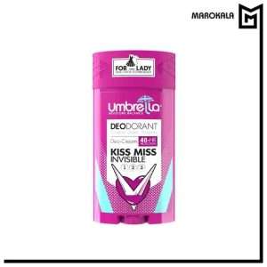 استیک ضد تعریق کرمی زنانه مدل Kiss Miss Invisible آمبرلا حجم 90 میلی لیتر (عمده)