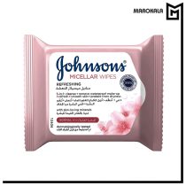 دستمال مرطوب آرایش پاک کن میسلار 5 در 1 جانسون مناسب پوست معمولی بسته 25 عددی (عمده)