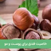 خاصیت فندق برای پوست و مو