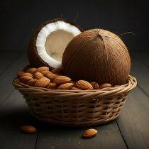 روغن بادام و روغن نارگیل