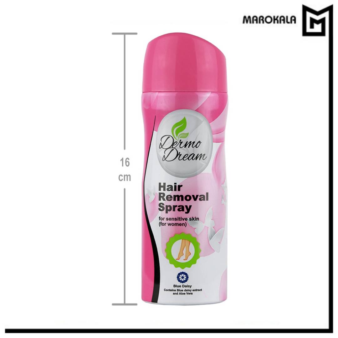 اسپری موبر بدن بانوان درمودریم حجم 200 میلی لیتر