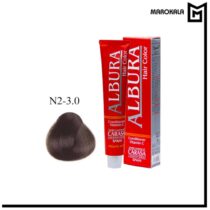 رنگ مو آلبورا شماره N2-3.0 (قهوه ای تیره) حجم 100 میلی لیتر (عمده)