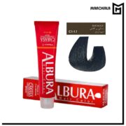 رنگ مو آلبورا شماره C1-1.1 (مشکی پر کلاغی) حجم 100 میلی لیتر (عمده)