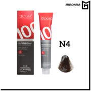 رنگ مو آتوسا شماره N4 (قهوه ای روشن) حجم 100 میلی لیتر (عمده)